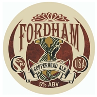 Fordham Copperhead Ale badge